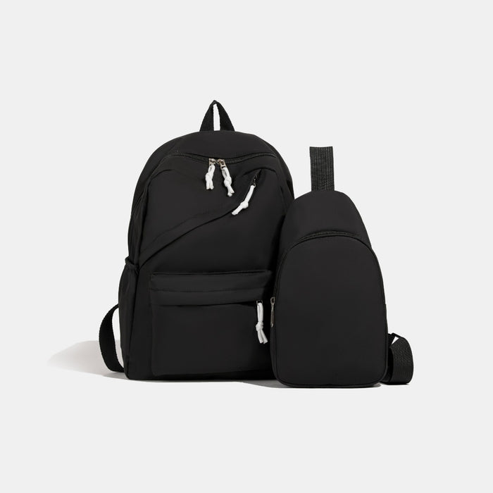 Cloth Backpack Bag and Sling Bag 2 Piece Set