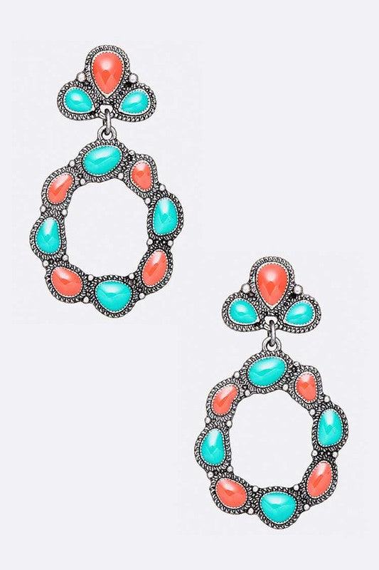 Enamel Color Fashion Drop Earrings