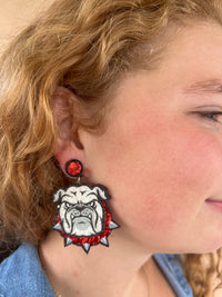 UGA Bulldog Earring