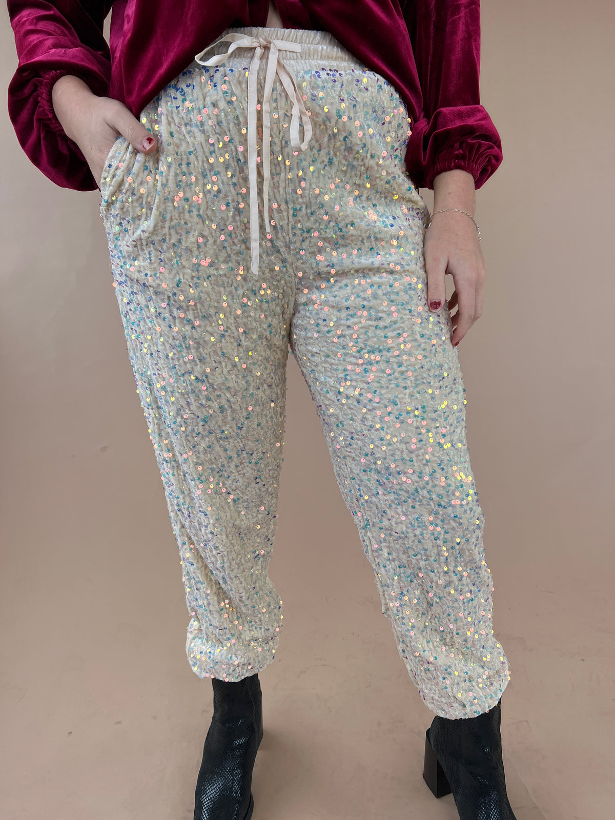 The Betty Sequin Jogger