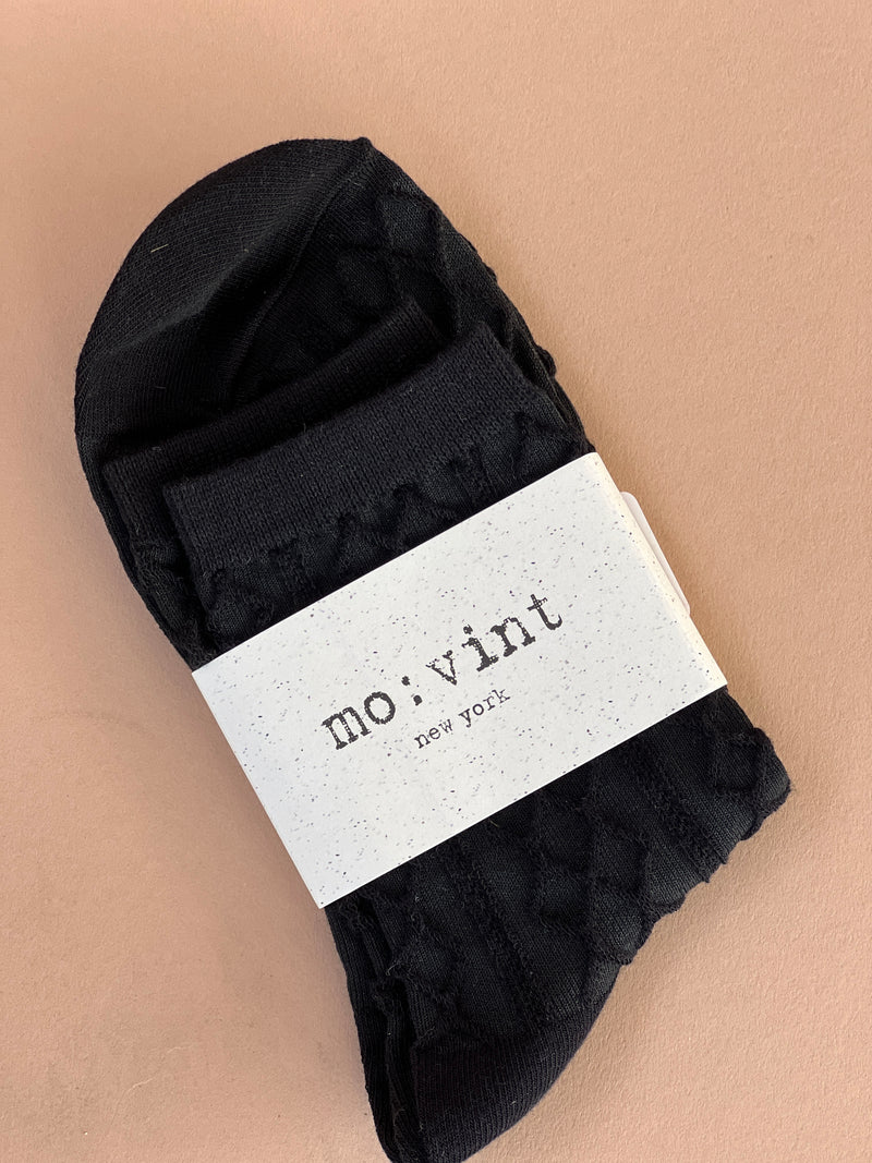 Textured Argyle Socks