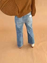 Risen Side Slit Ankle Jeans