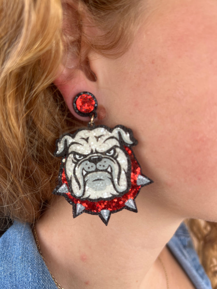 UGA Bulldog Earring