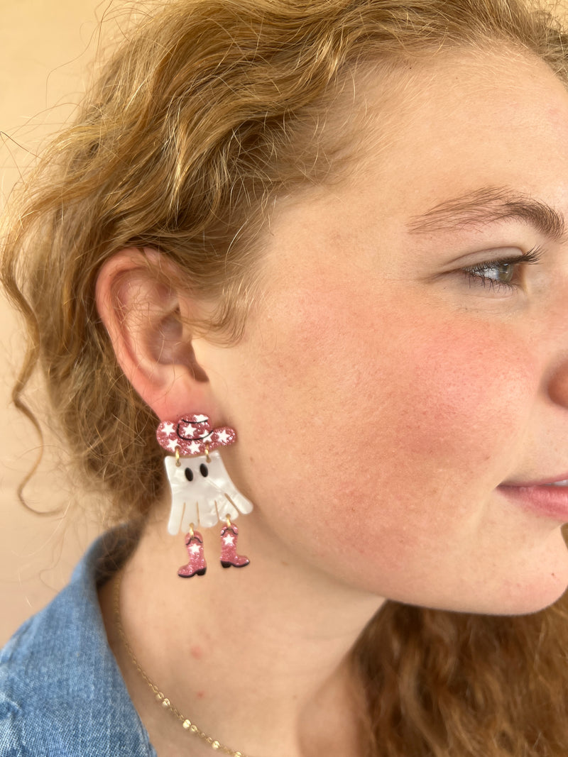 Cowgirl Ghost Earring