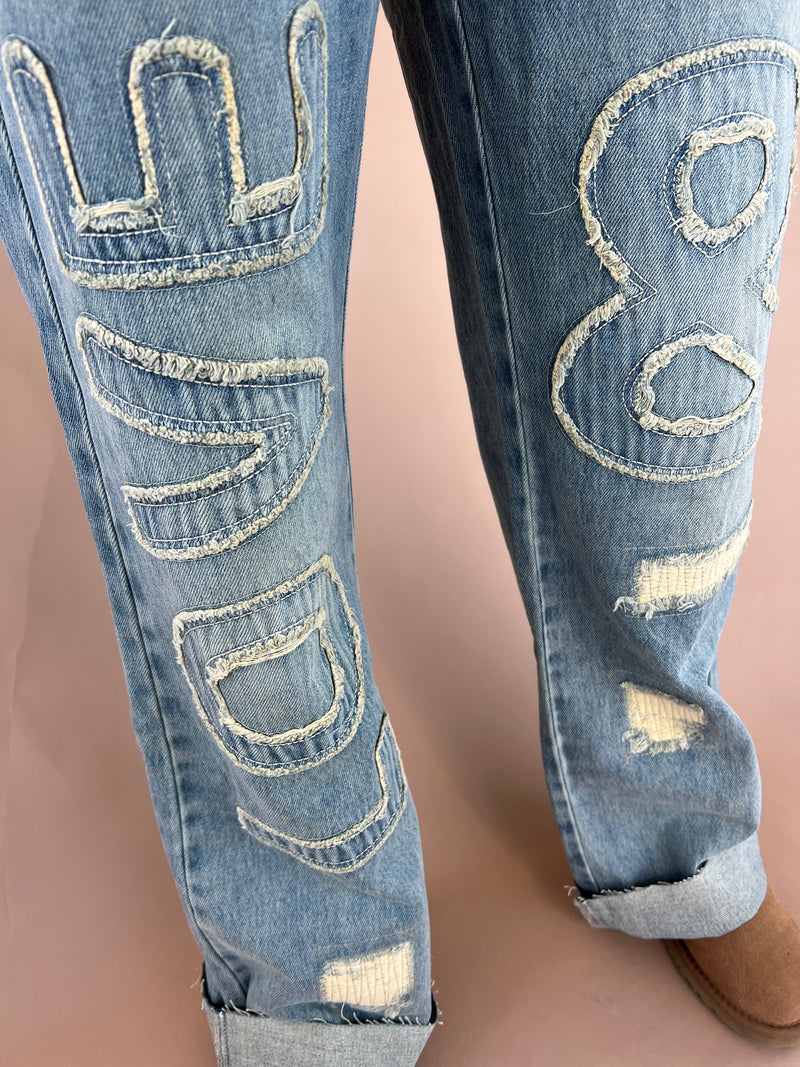 The Trisha Patch Denim Jeans