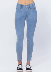 Judy Blue mid-rise pull-on skinny jeggings