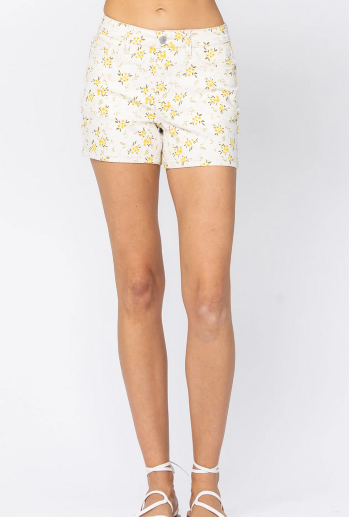 Judy Blue flower print shorts