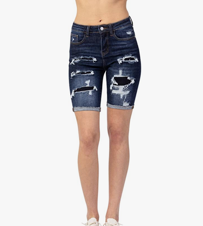 Judy Blue high waist destroyed bermuda shorts