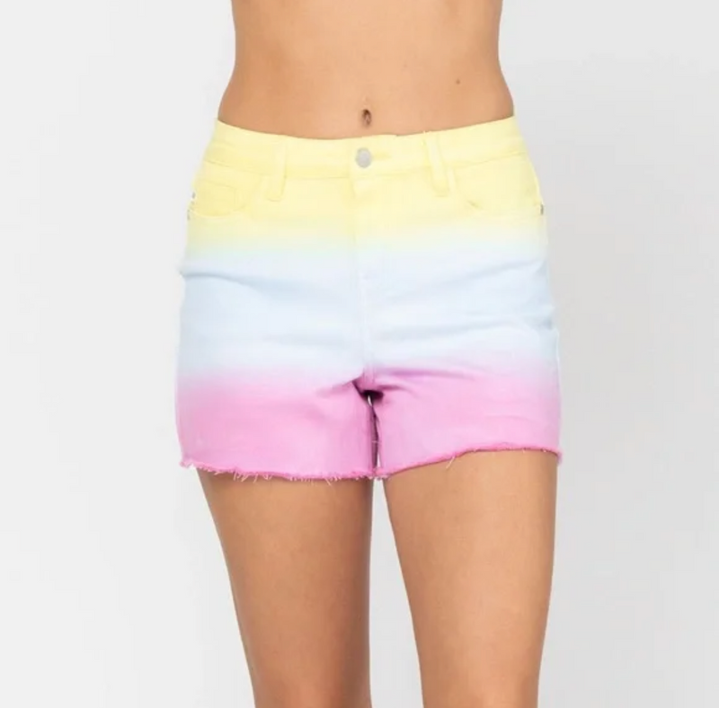 Judy Blue high waisted dip dye cutoff shorts *Final Sale*