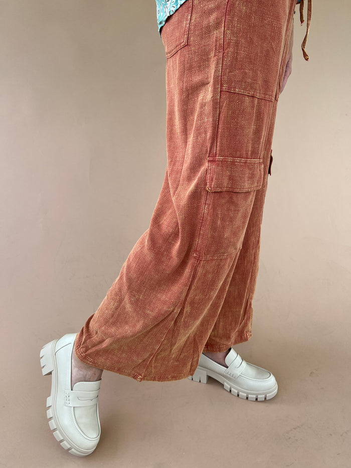 The Devon Brick Cargo Pants
