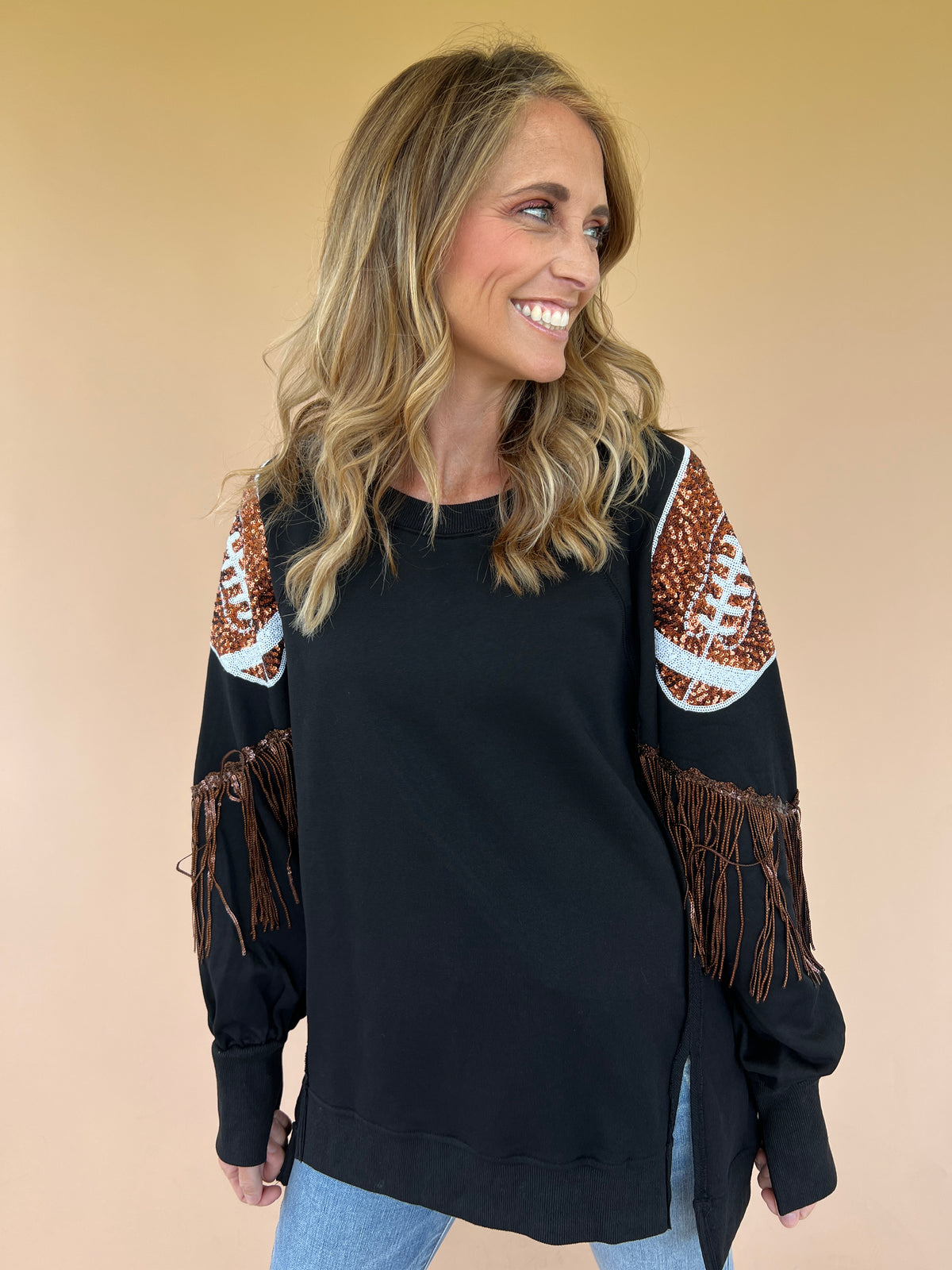 The First Down Sequin Top