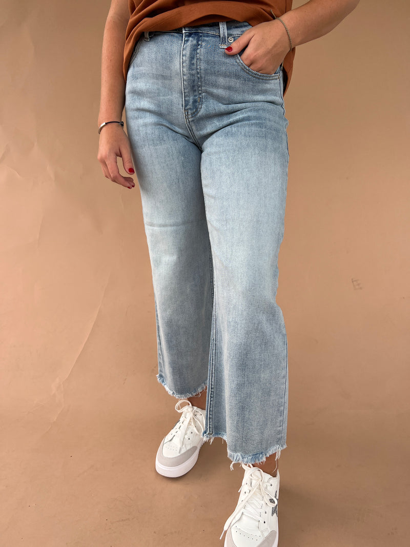 Risen High Rise Ankle Jeans