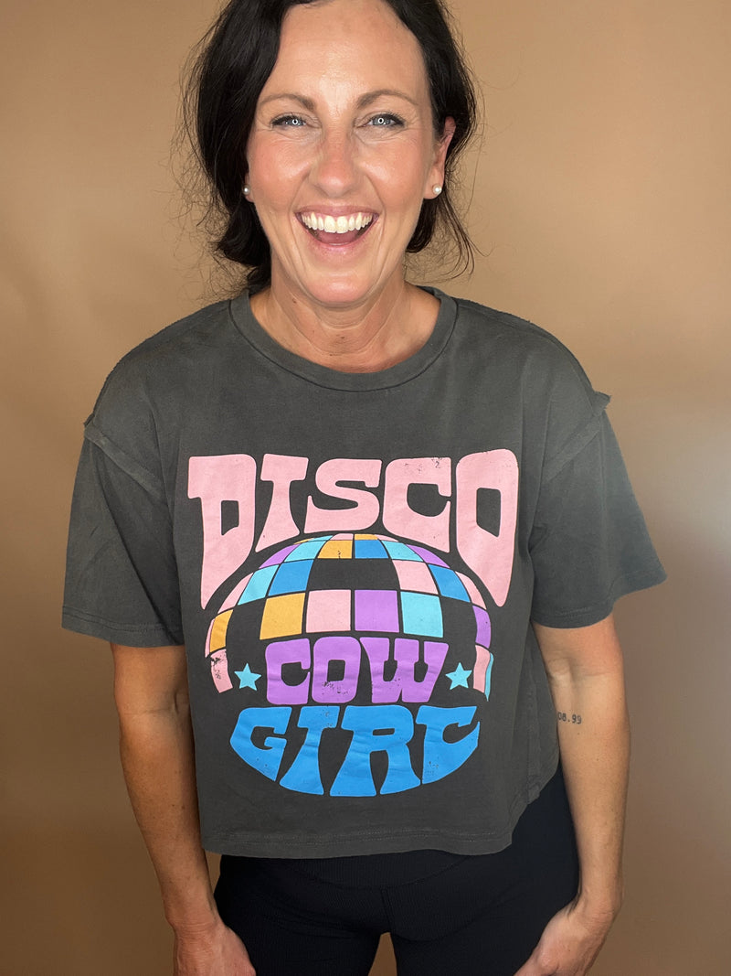Disco Cowgirl Graphic Tee