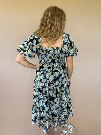 The Miles Floral Midi- Dress