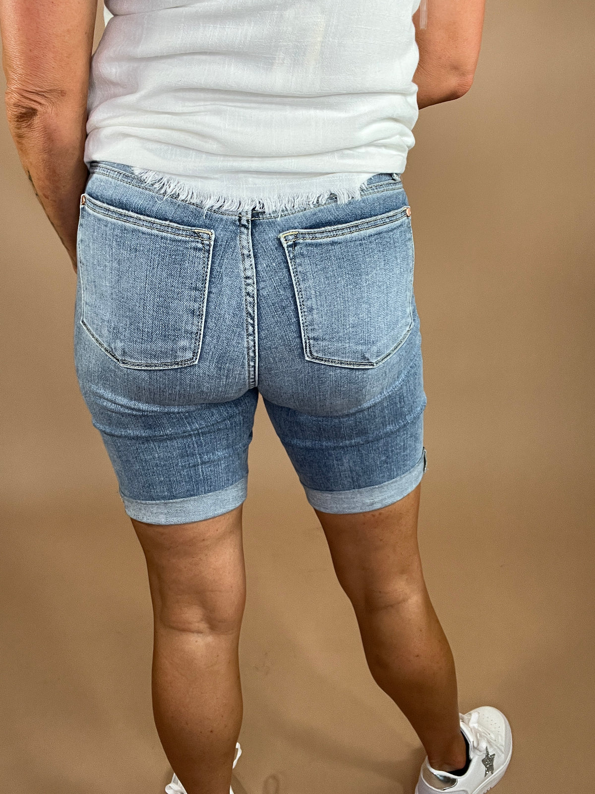 Judy Blue hi-rise cuffed bermuda shorts