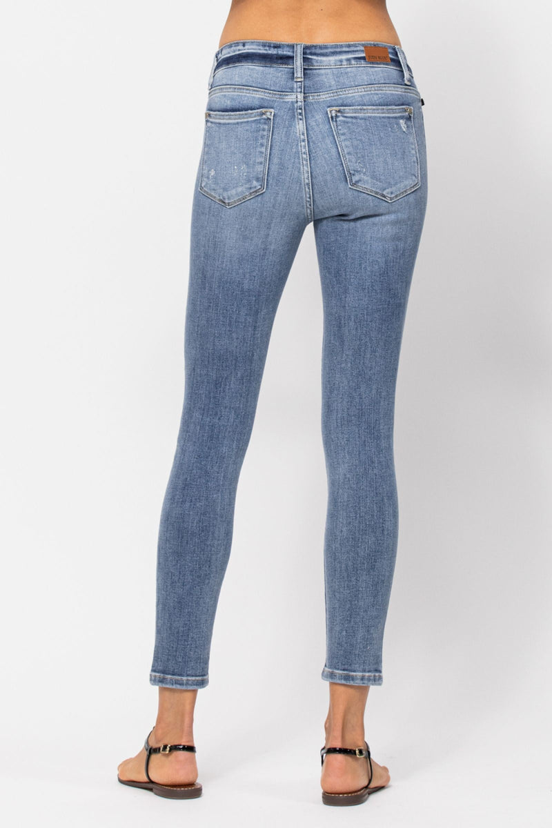 Judy Blue mid-rise skinny cropped 27" inseam
