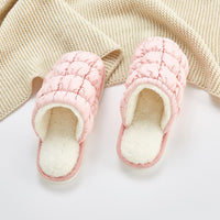 Solid Puffer Style Slippers - multiple colors