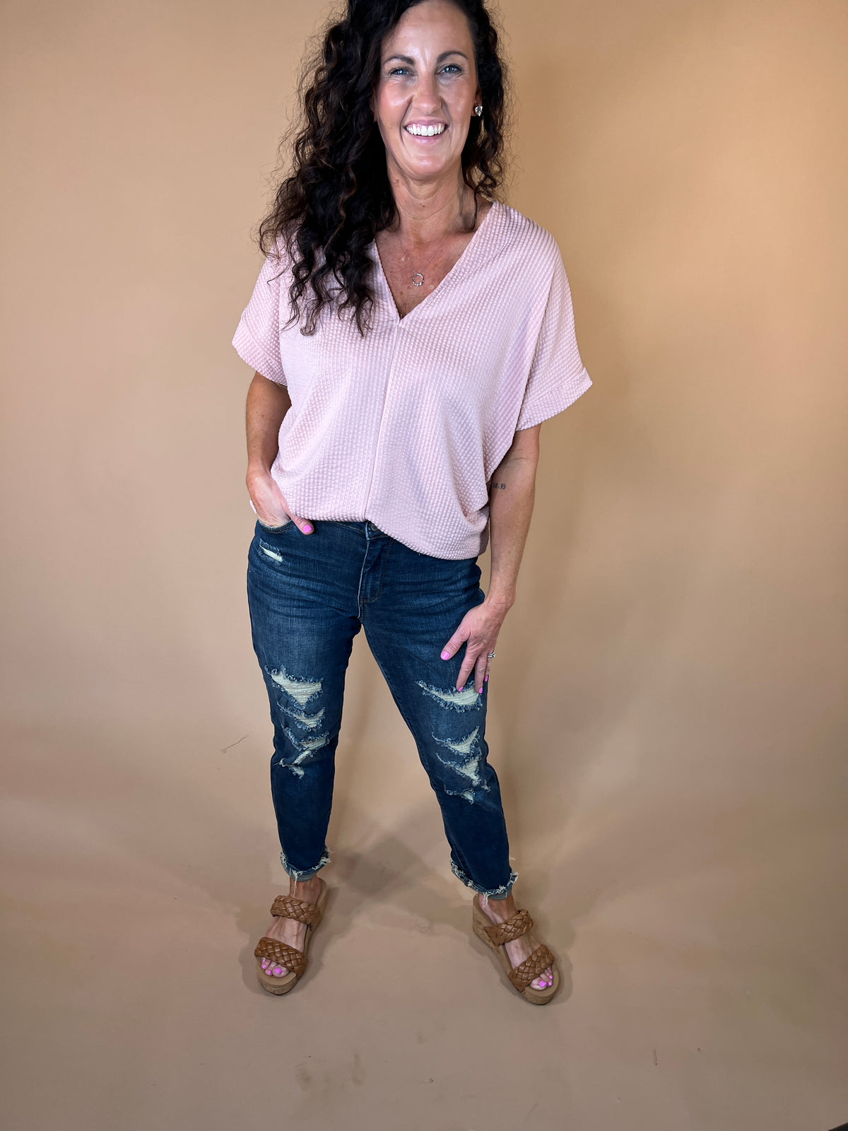 Judy Blue mid-rise destroyed boyfriend