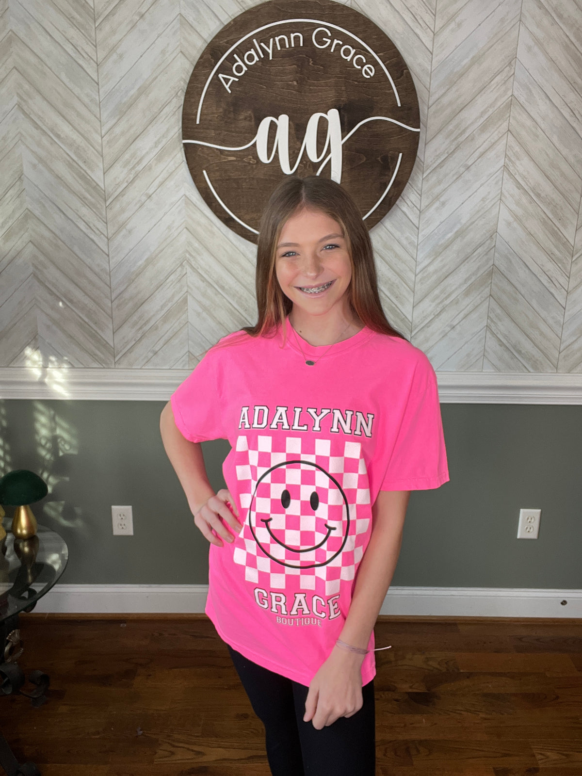 Adalynn Grace Smiley Graphic Tee