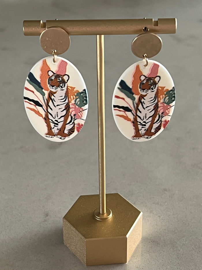 Go Get Em Tiger Earrings