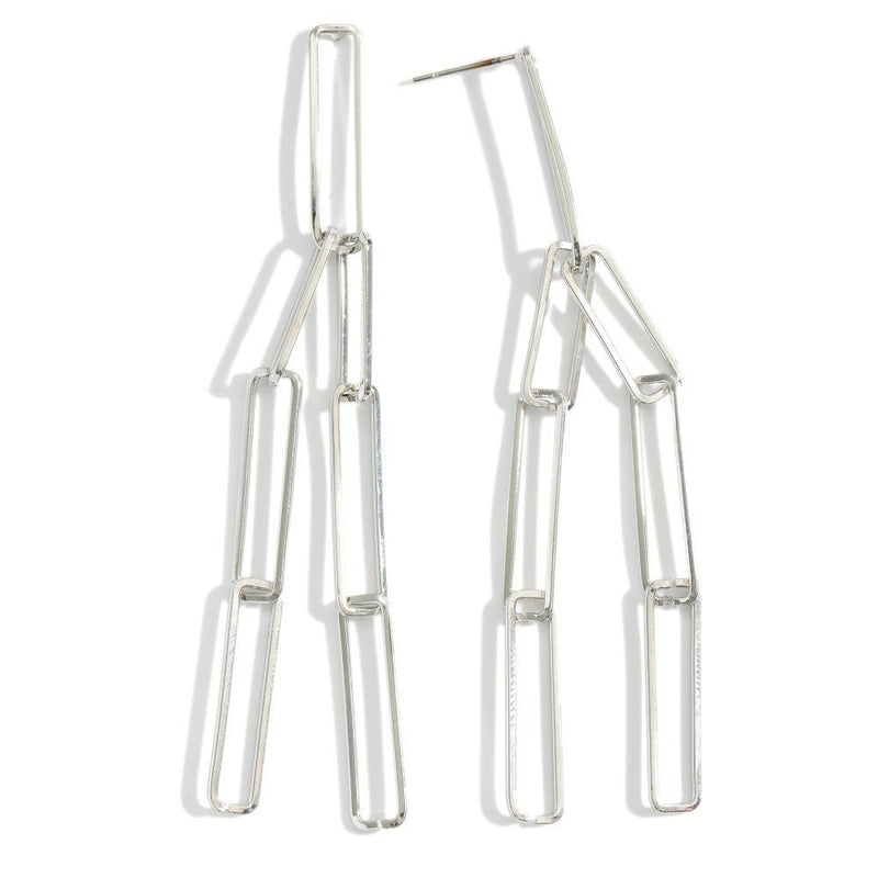 Metal chain drop earrings - multiple colors!